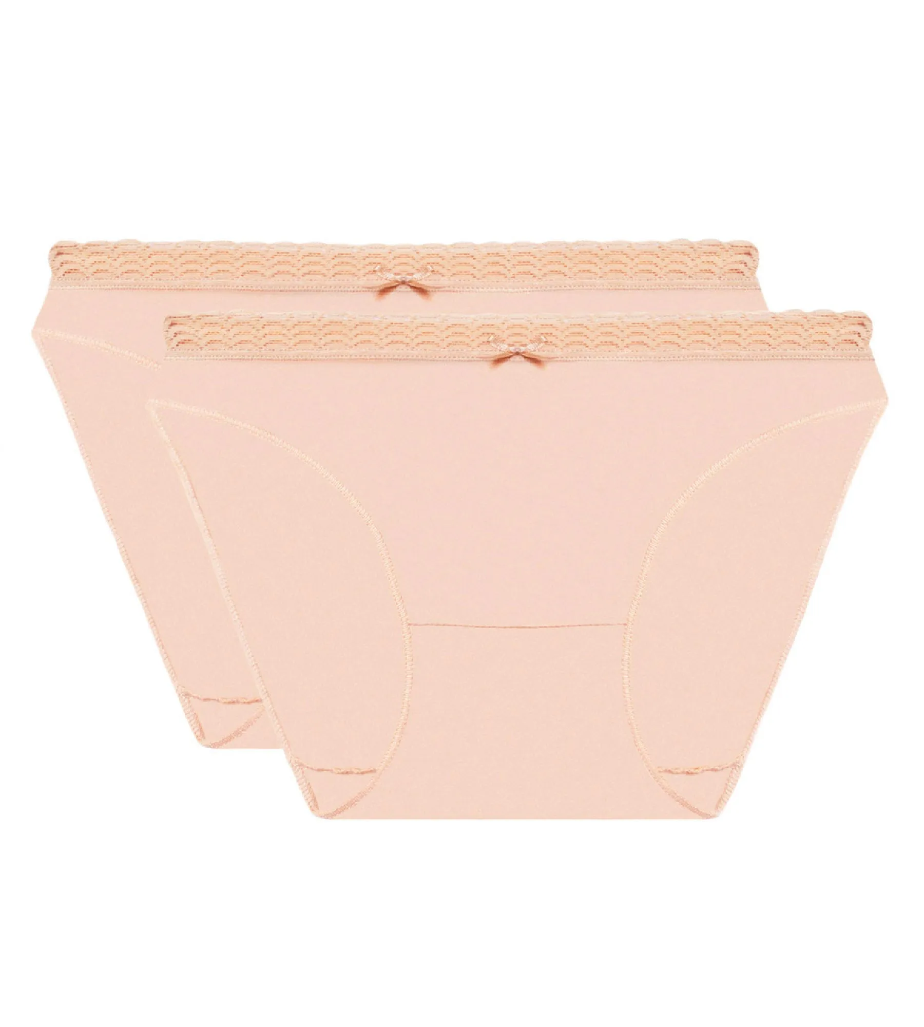 Pack of 2 pink women's panties by DIM Fashion