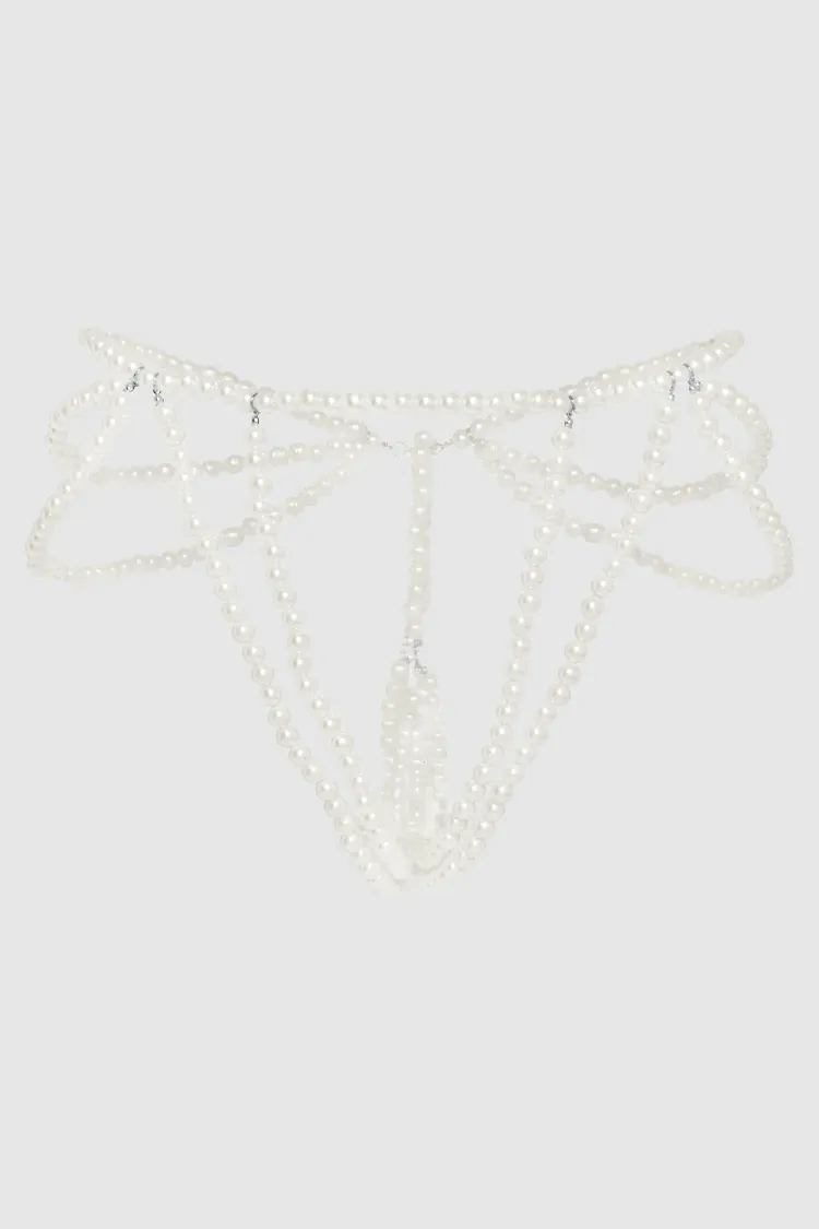 Pearl Draped Panty Jewelry