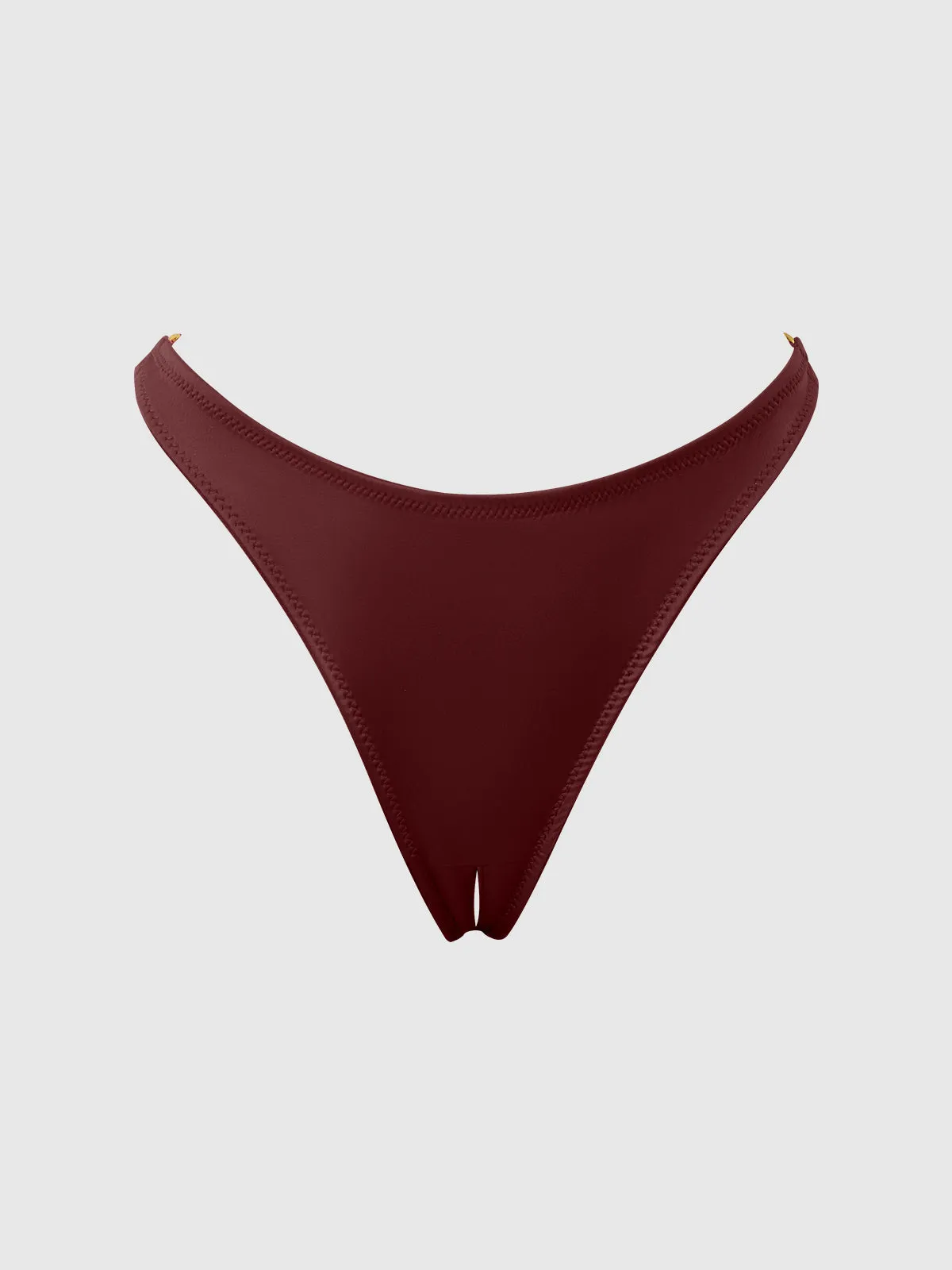 Petra Crotchless Satin Tanga