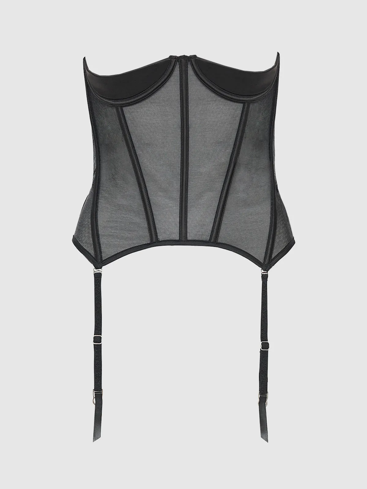 Petra Satin Open Cup Satin Corset