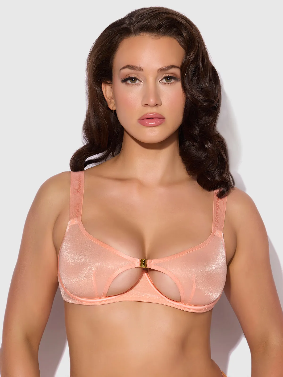 Pia Unlined Cutout Mesh Bra