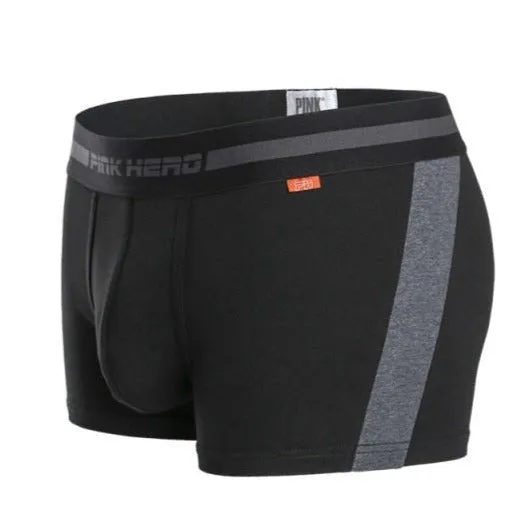 Pink Hero Solid Stripe Boxer Briefs
