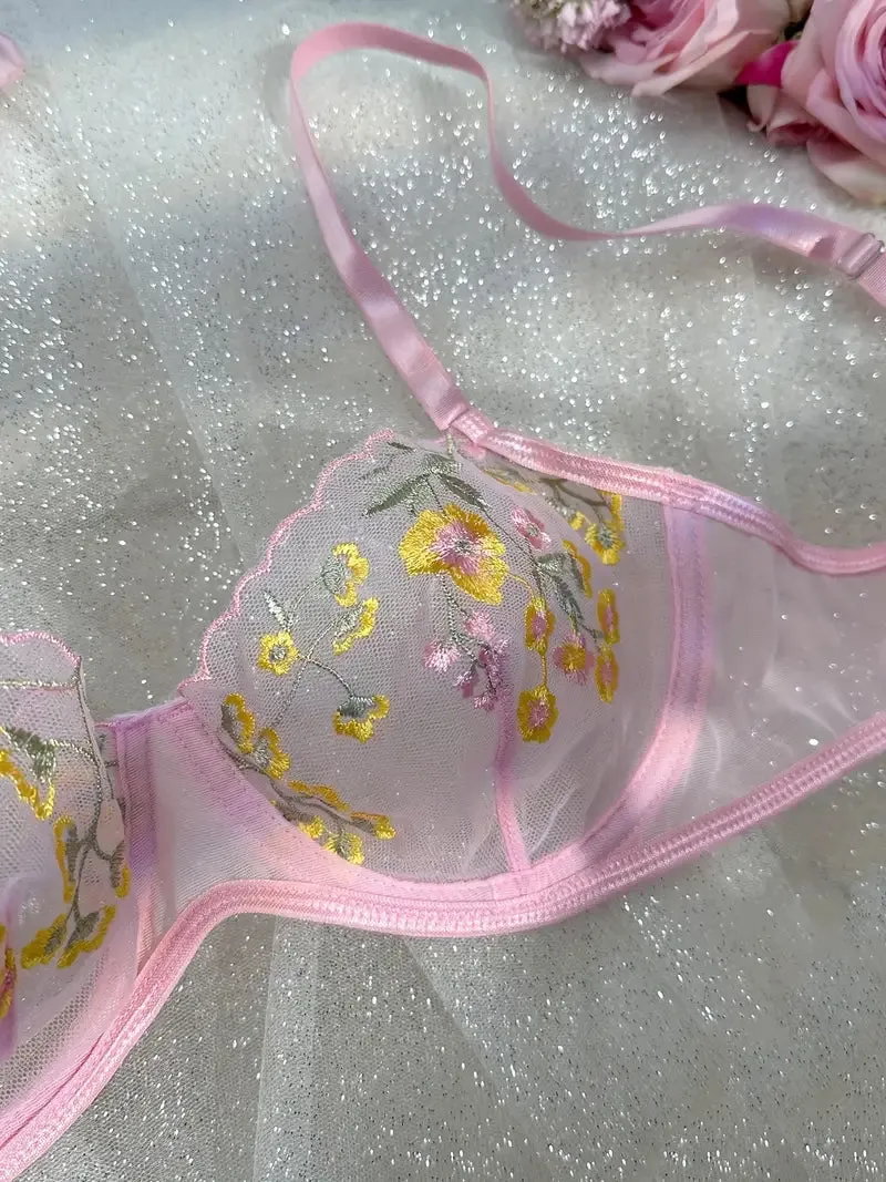 Primrose Whispers Panty & Bra Mesh Set