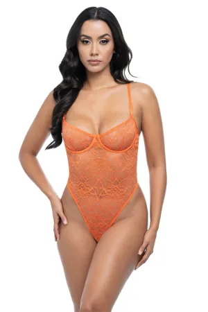 Raedan Lace & Mesh Teddy