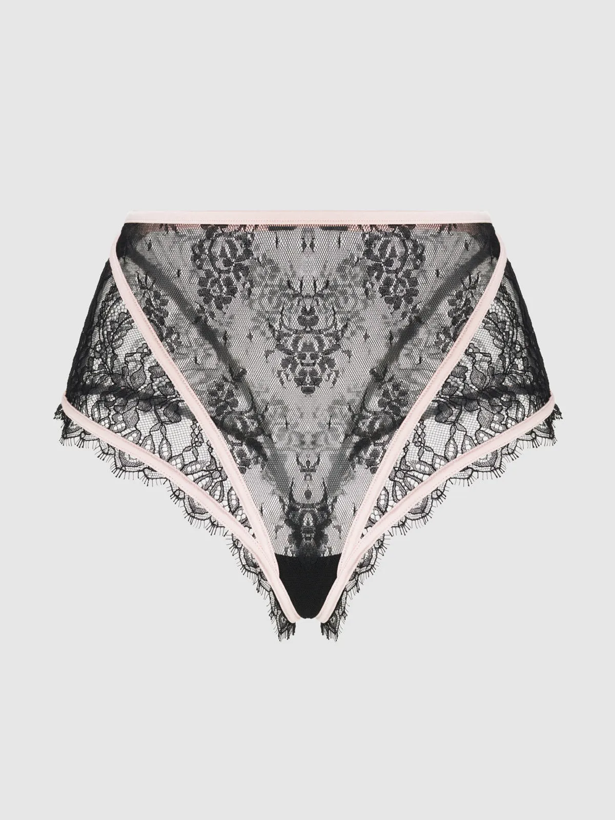 Rosalind Lace & Satin High-Waist Cheeky
