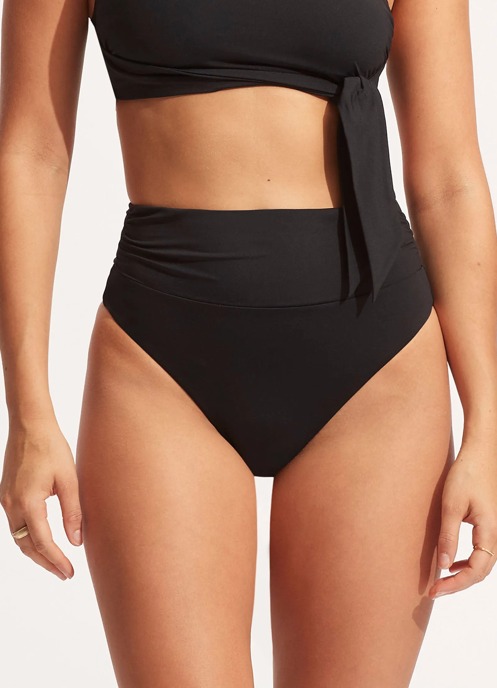 Seafolly Collective High Cut Rio - Black