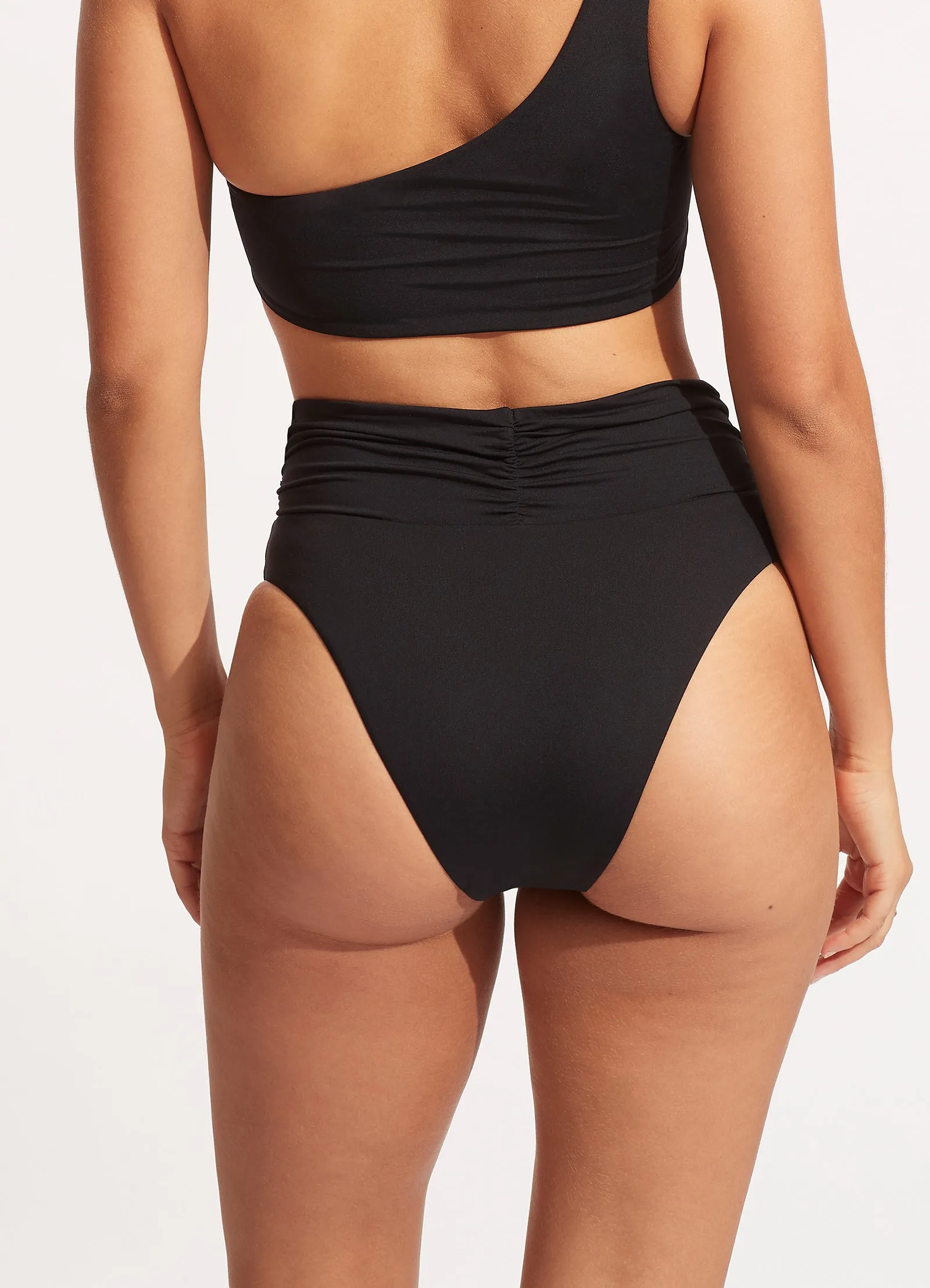 Seafolly Collective High Cut Rio - Black