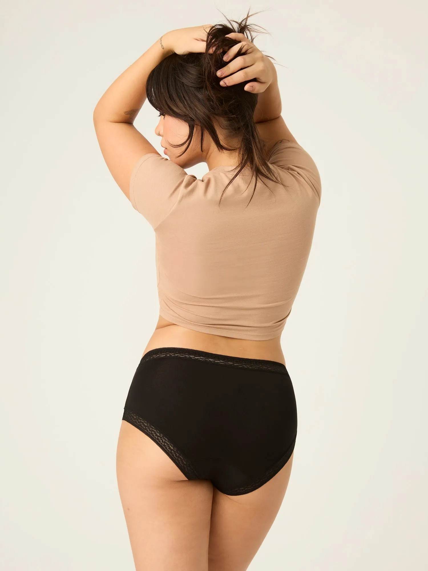 Sensual Boyleg Light Black Lace