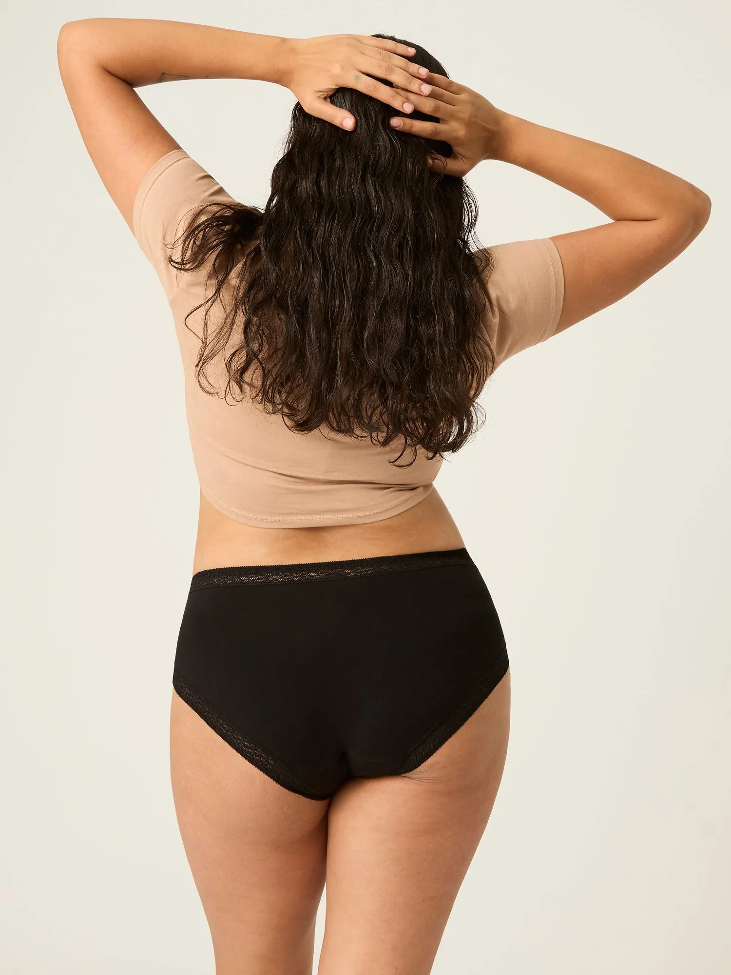 Sensual Boyleg Light Black Lace