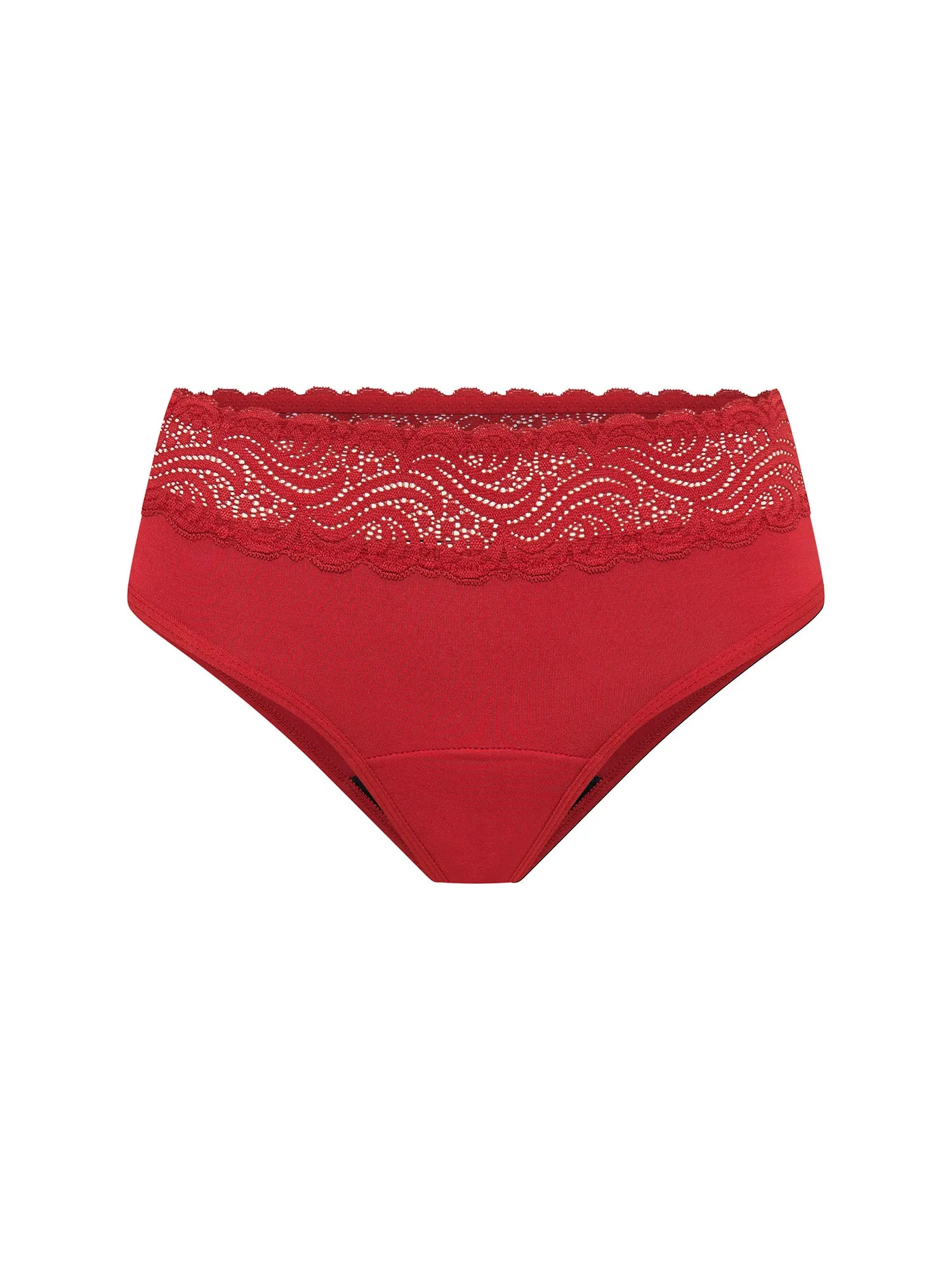 Sensual Hi Waist Bikini Light Rouge Red