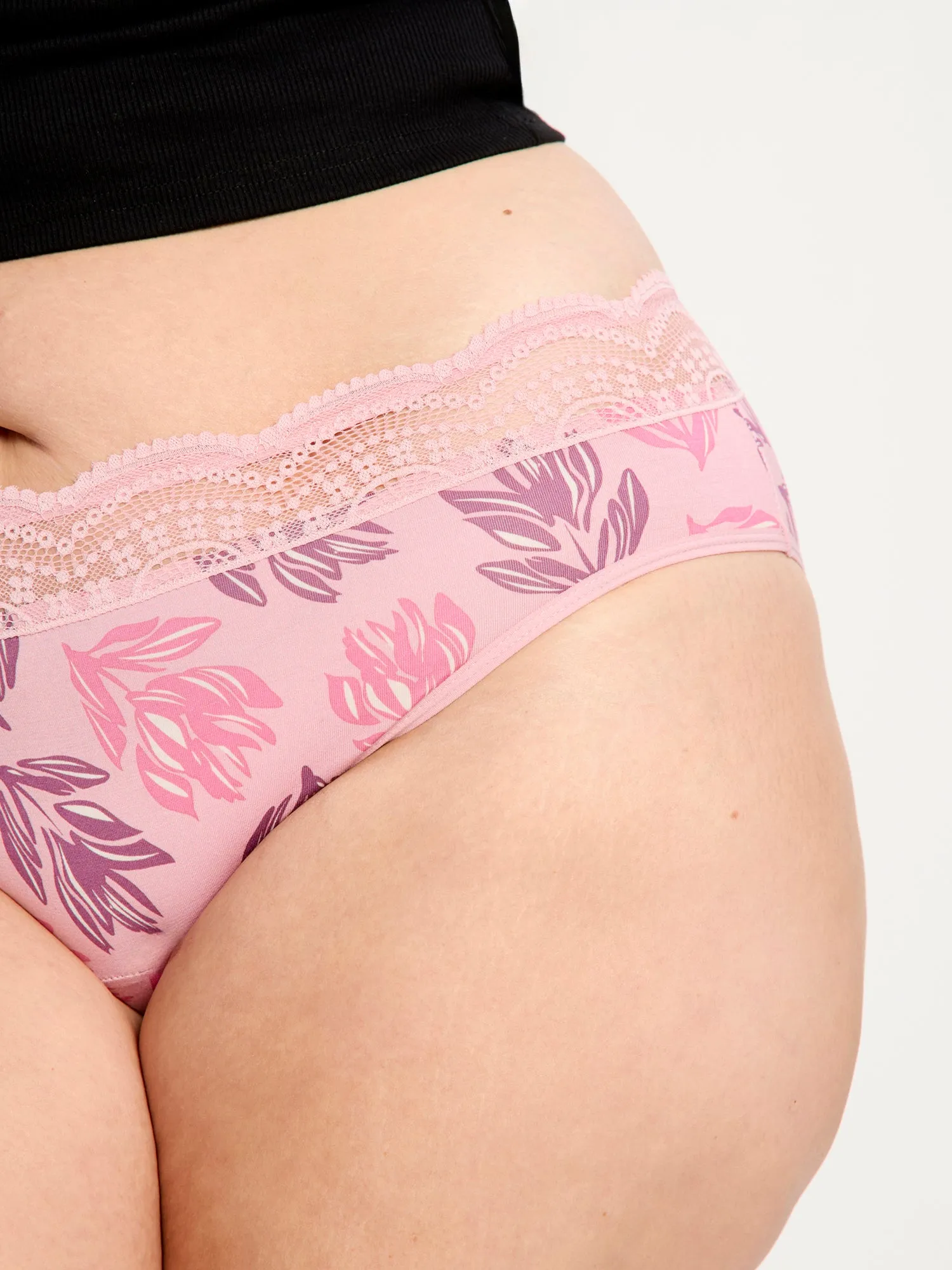 Sensual Hi Waist Bikini Moderate Cassia Pink