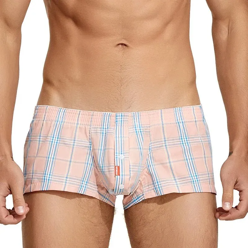 Seobean Bright Plaid Lounge Boxer Shorts