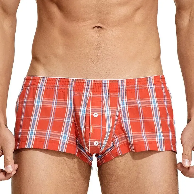 Seobean Bright Plaid Lounge Boxer Shorts