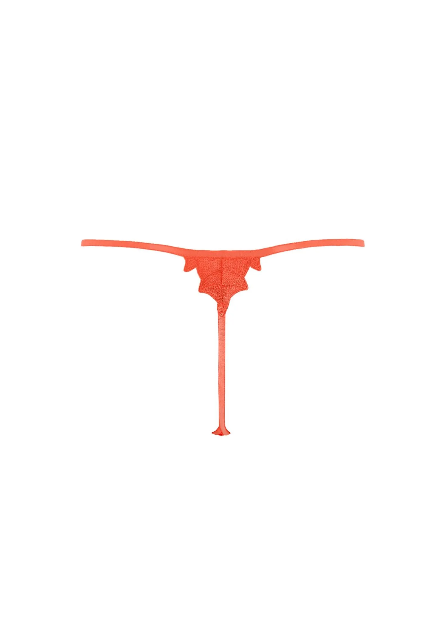Serenity Thong (Hot Coral/Sheer)