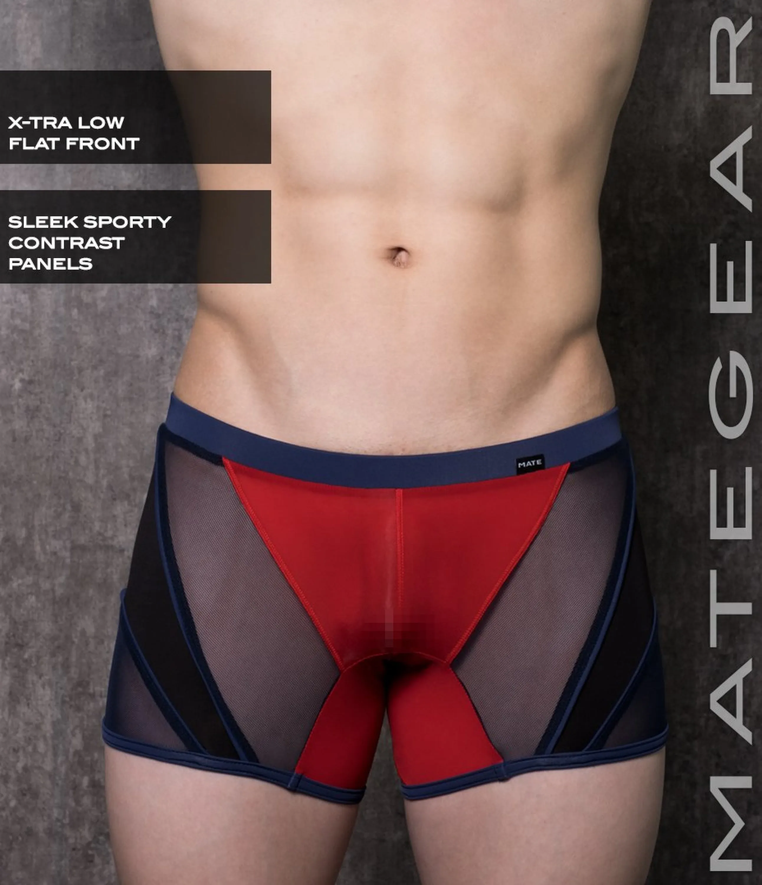Sexy Mens Swimwear Mini Tights - Ryu Sook II (X-tra Low Flat Front)