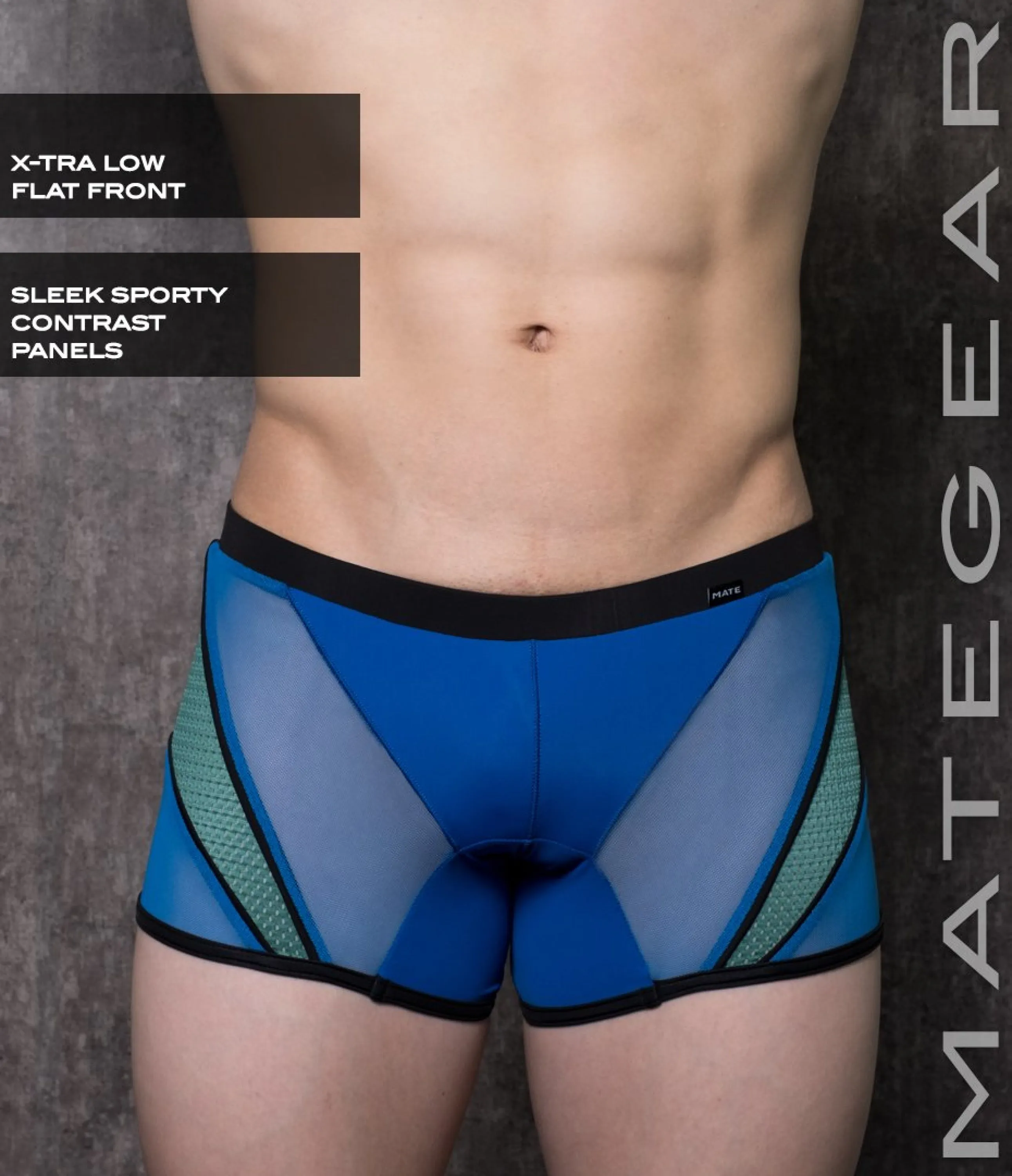 Sexy Mens Swimwear Mini Tights - Ryu Sook II (X-tra Low Flat Front)
