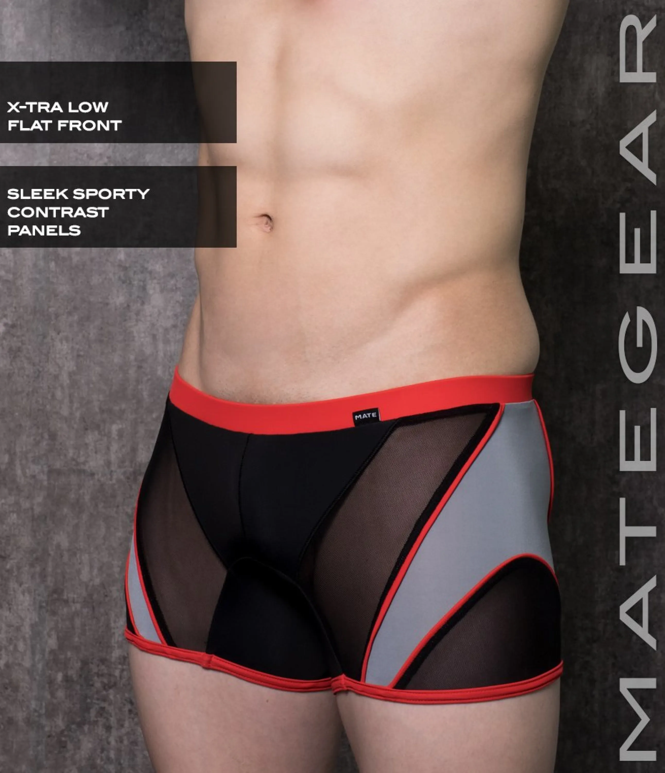Sexy Mens Swimwear Mini Tights - Ryu Sook II (X-tra Low Flat Front)
