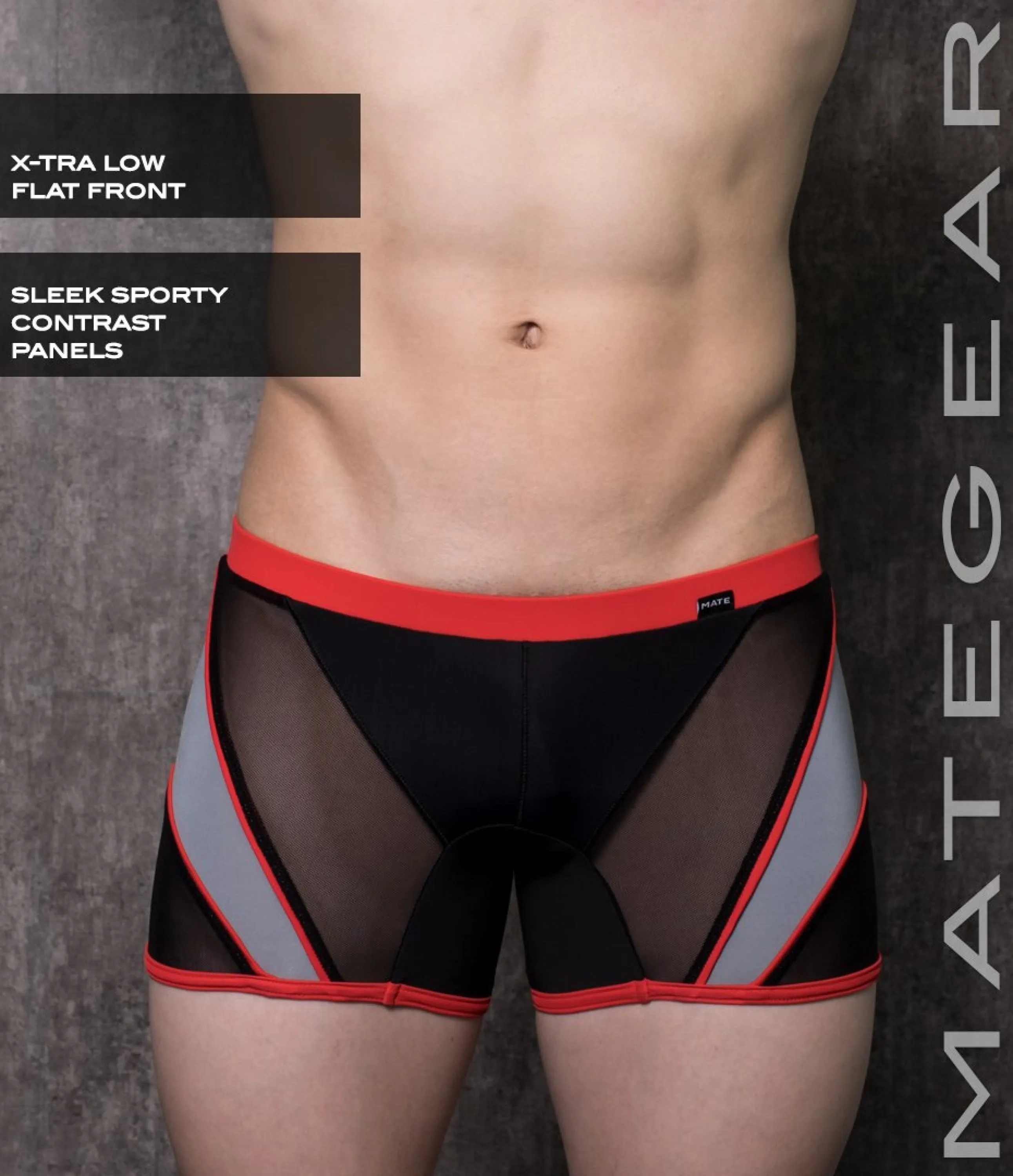 Sexy Mens Swimwear Mini Tights - Ryu Sook II (X-tra Low Flat Front)