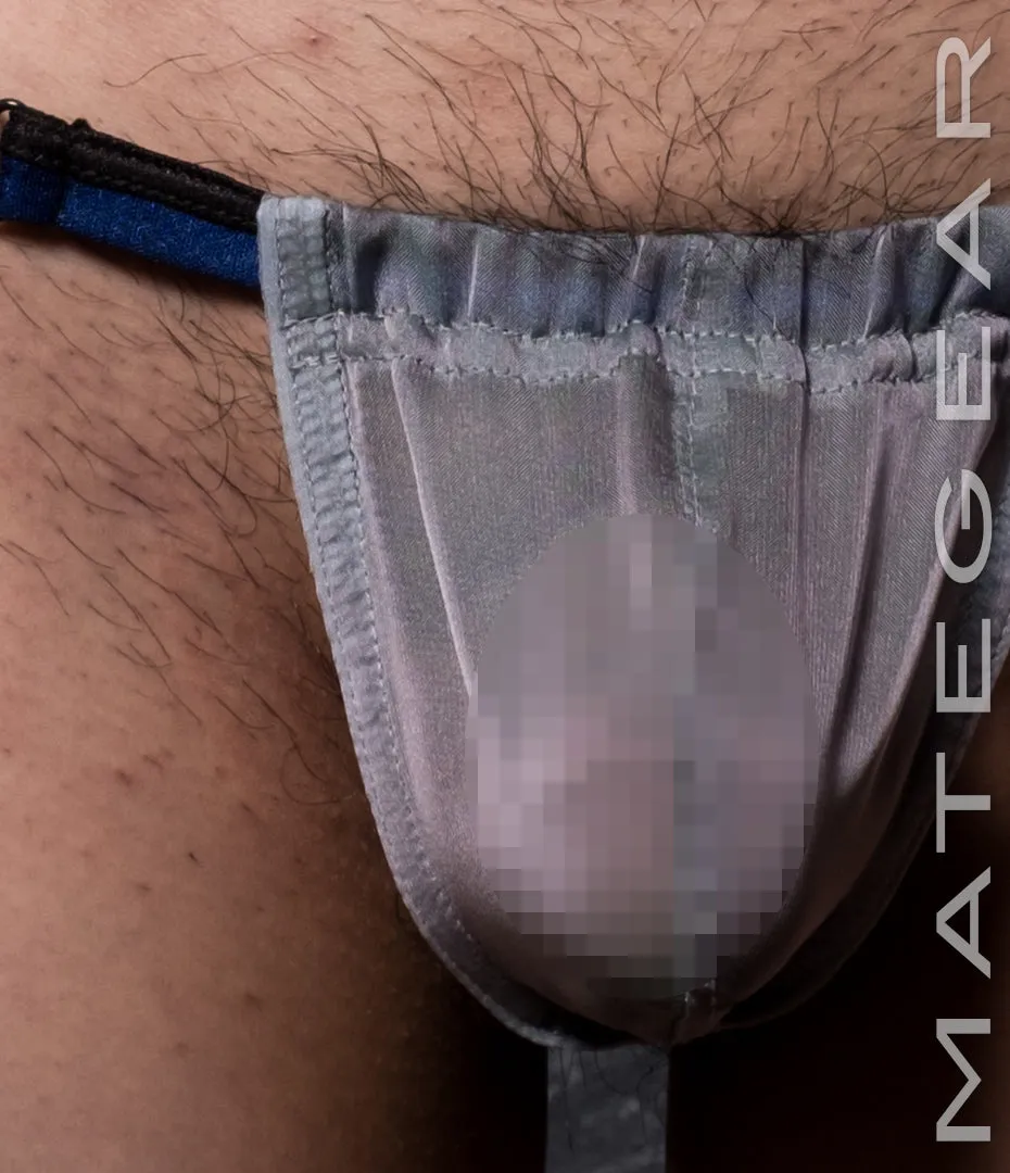 Sexy Mens Swimwear Ultra Slingshot - Ree Shin (Black/Blue Band)