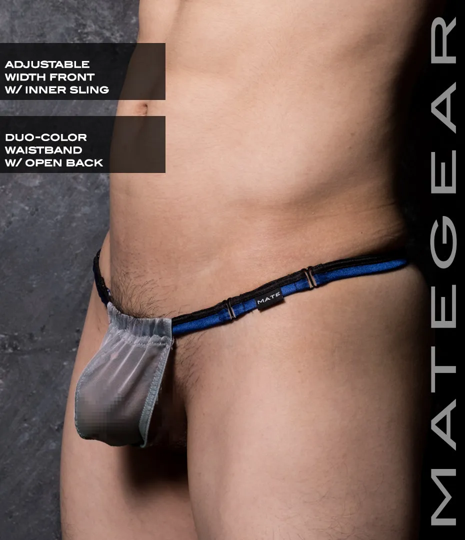Sexy Mens Swimwear Ultra Slingshot - Ree Shin (Black/Blue Band)