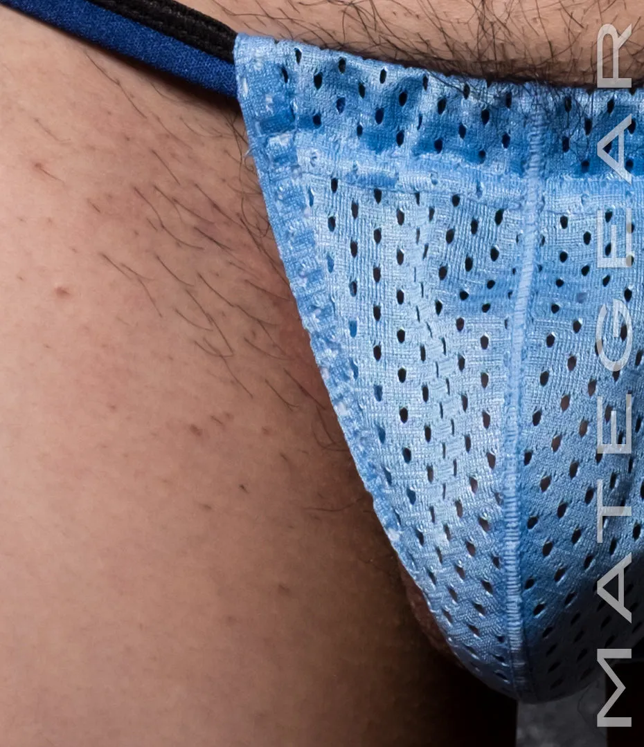 Sexy Mens Swimwear Ultra Slingshot - Ree Shin (Black/Blue Band)