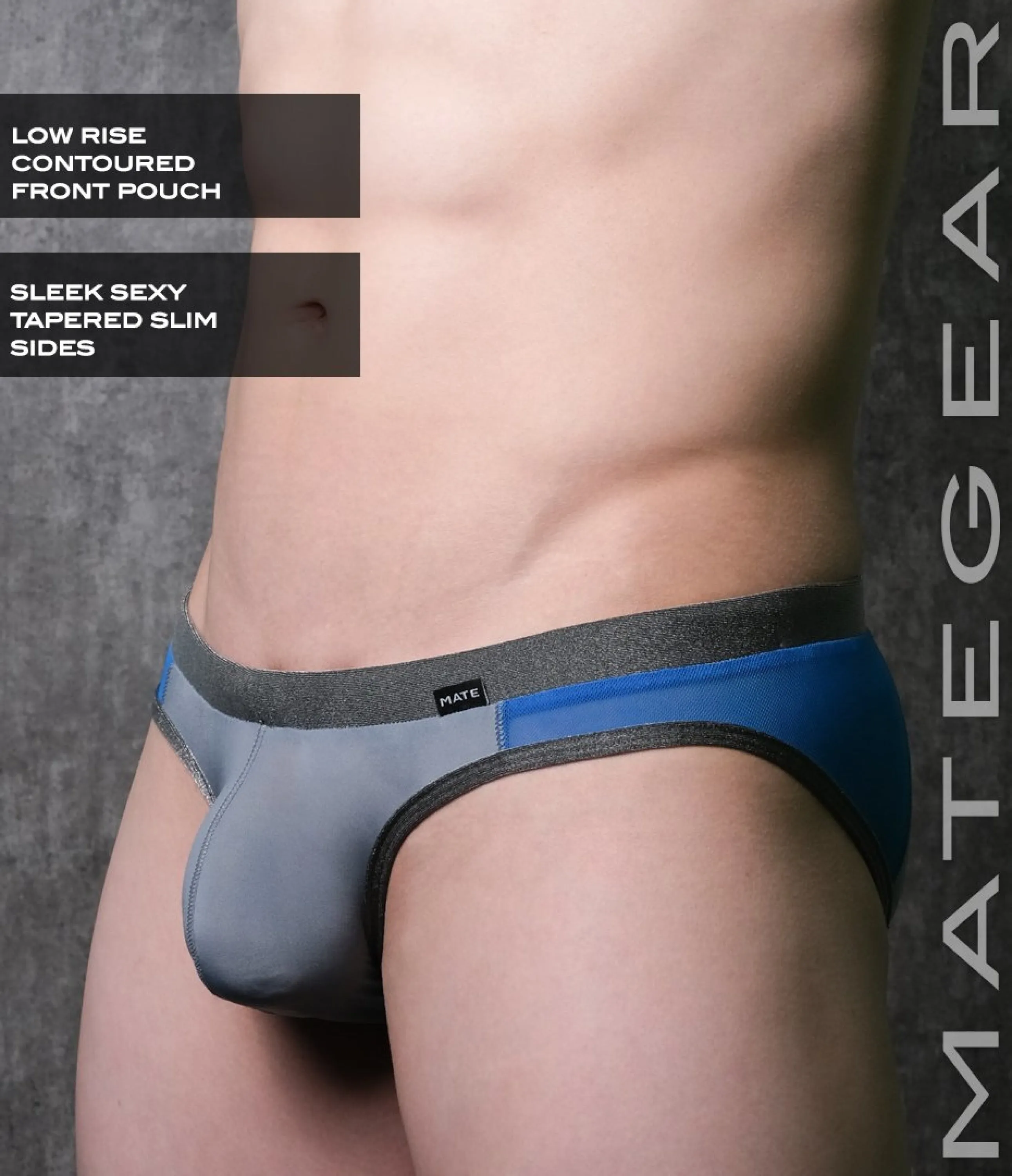 Sexy Mens Swimwear Ultra Swim Pouch Bikini - Da Mi (Low Rise Front / With Drawstring)
