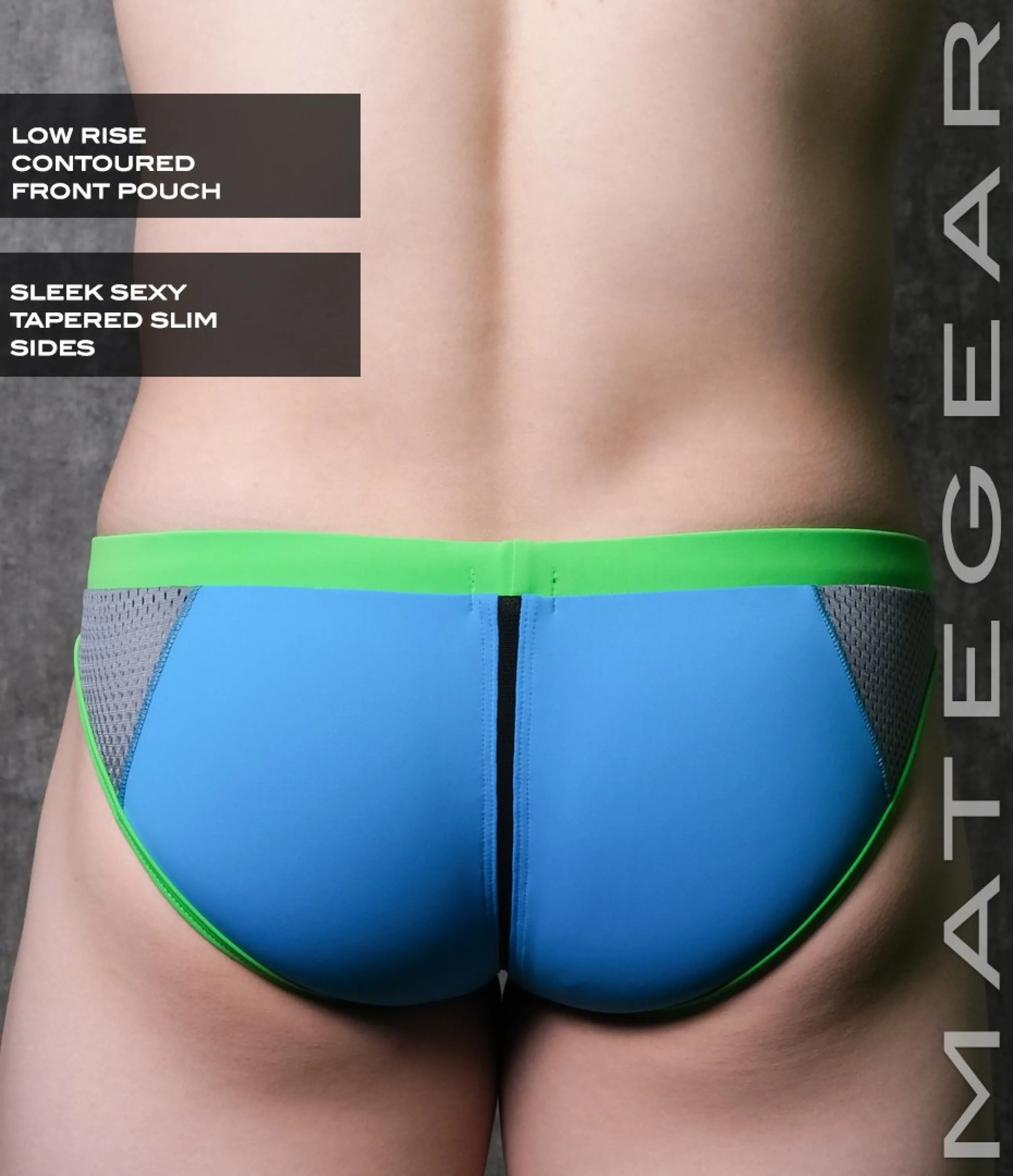 Sexy Mens Swimwear Ultra Swim Pouch Bikini - Da Mi (Low Rise Front / With Drawstring)