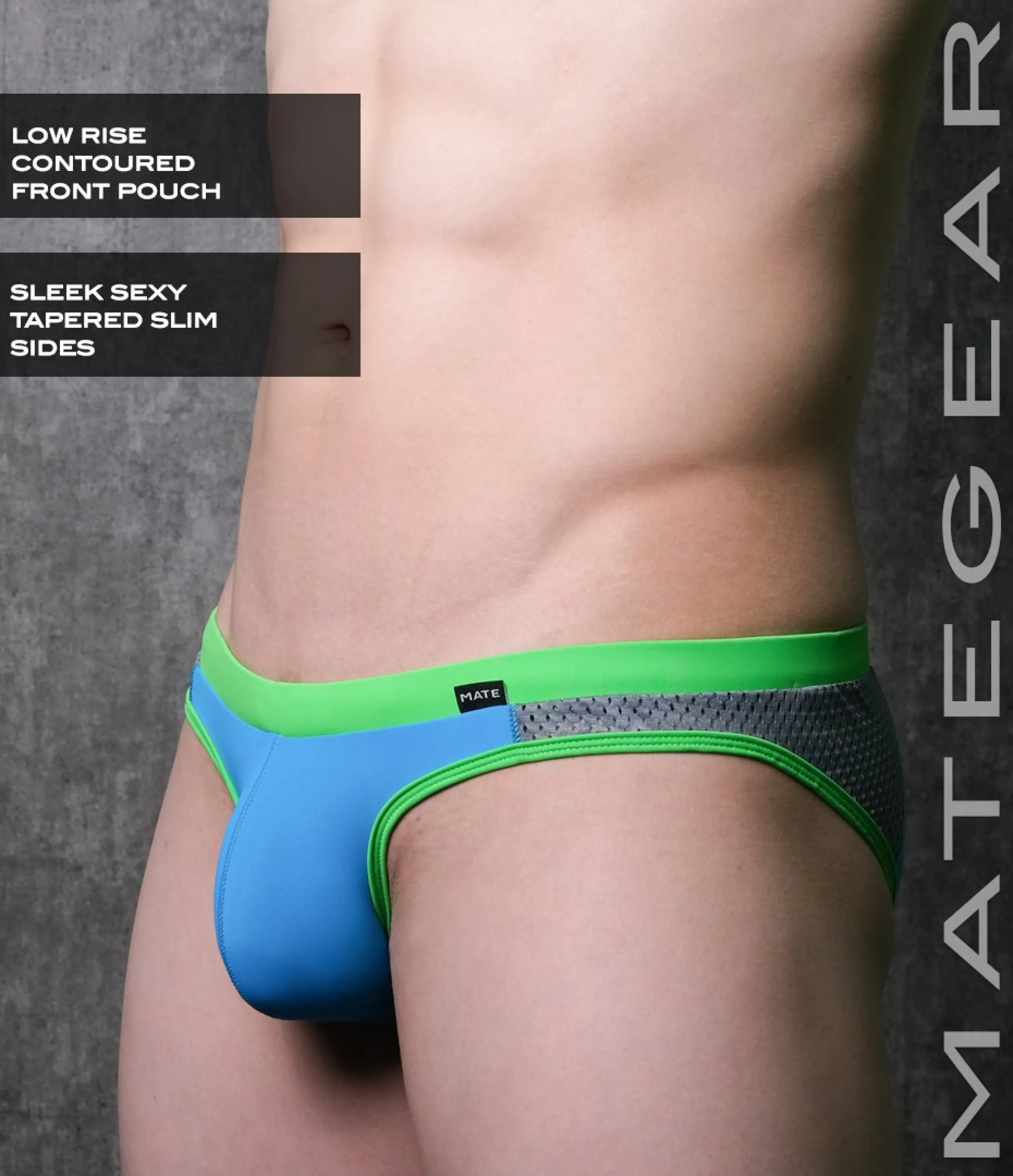 Sexy Mens Swimwear Ultra Swim Pouch Bikini - Da Mi (Low Rise Front / With Drawstring)