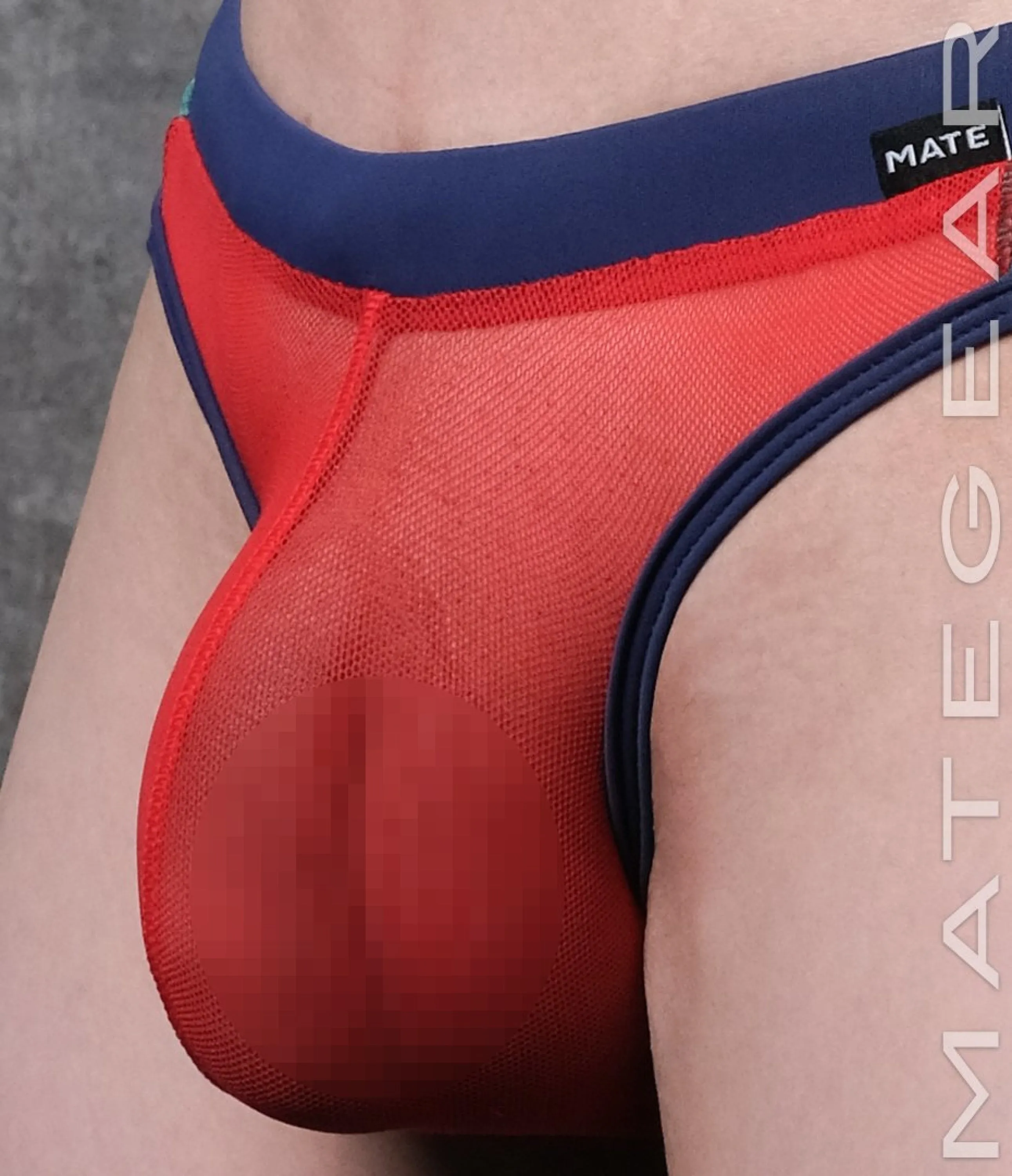 Sexy Mens Swimwear Ultra Swim Pouch Bikini - Da Mi (Low Rise Front / With Drawstring)