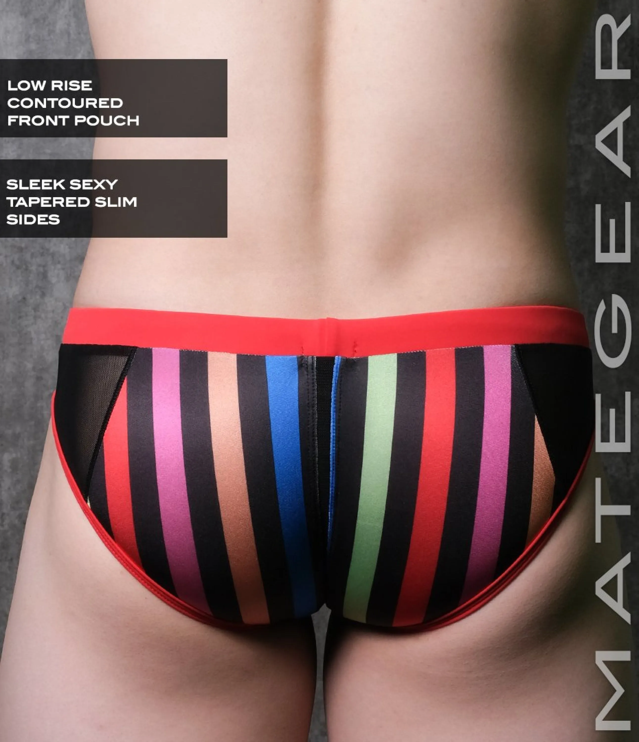 Sexy Mens Swimwear Ultra Swim Pouch Bikini - Da Mi (Low Rise Front / With Drawstring)
