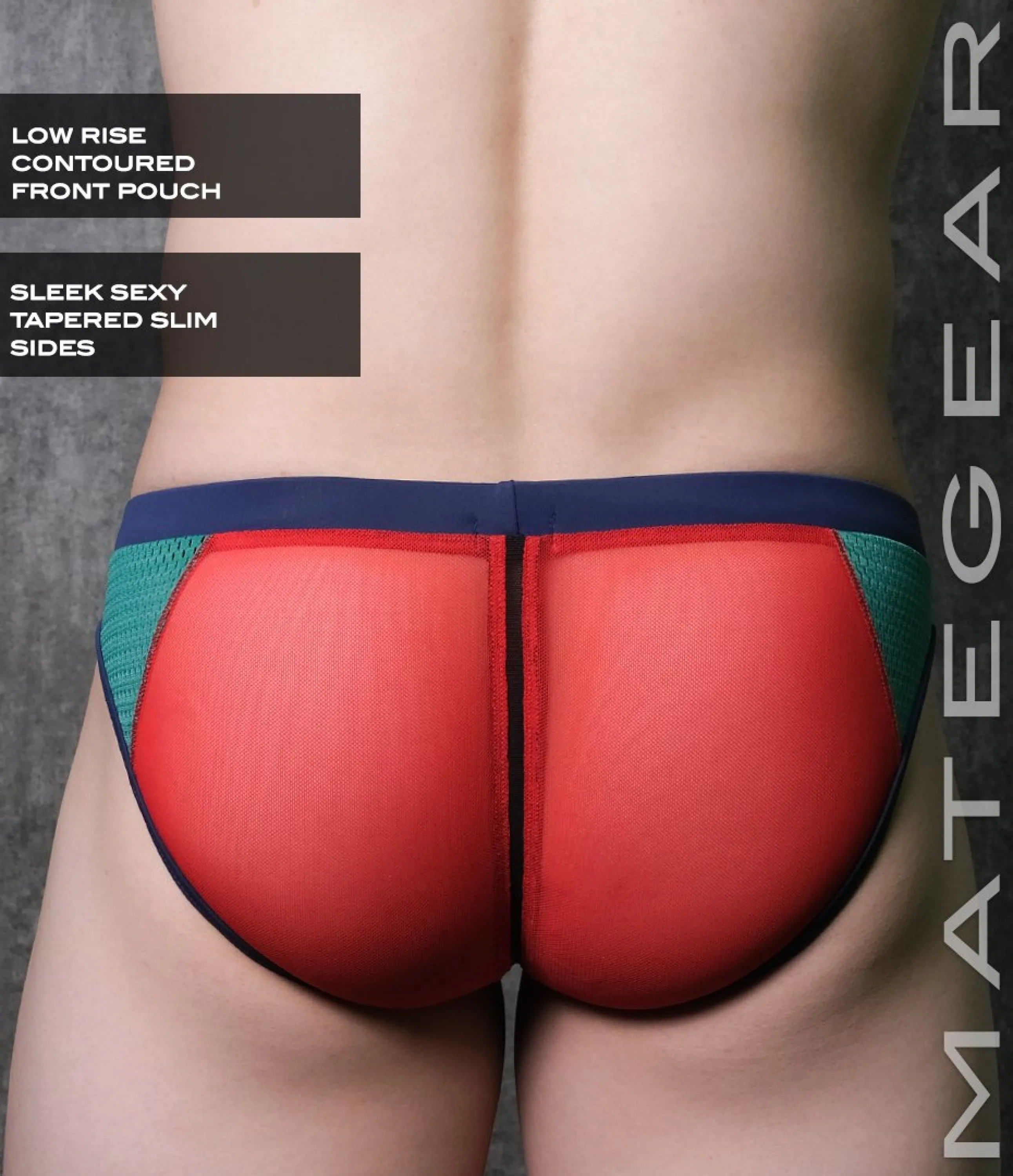 Sexy Mens Swimwear Ultra Swim Pouch Bikini - Da Mi (Low Rise Front / With Drawstring)