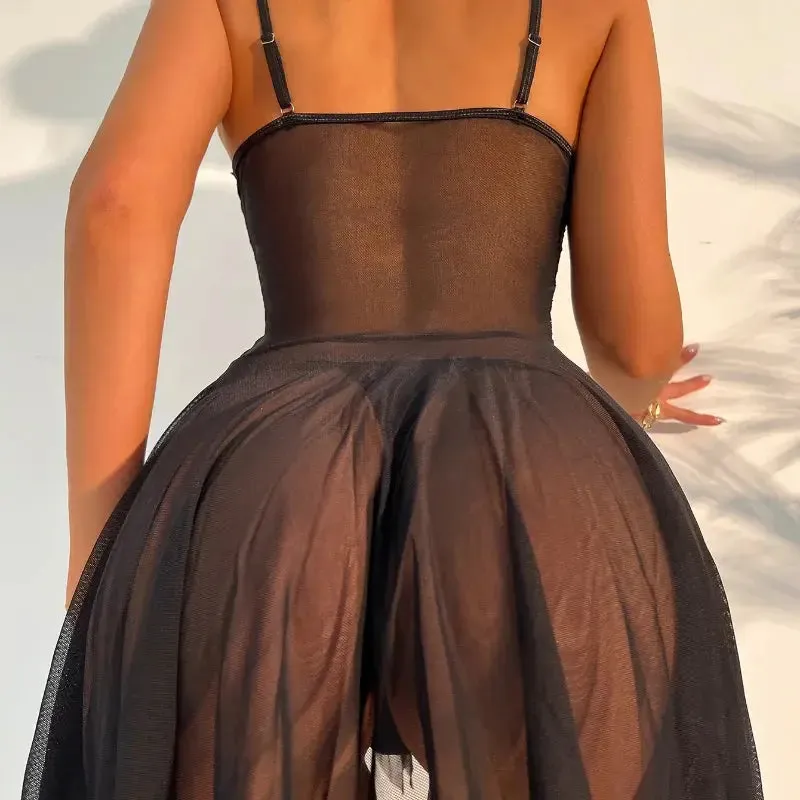 Sheer Baby Doll Night Dress Set