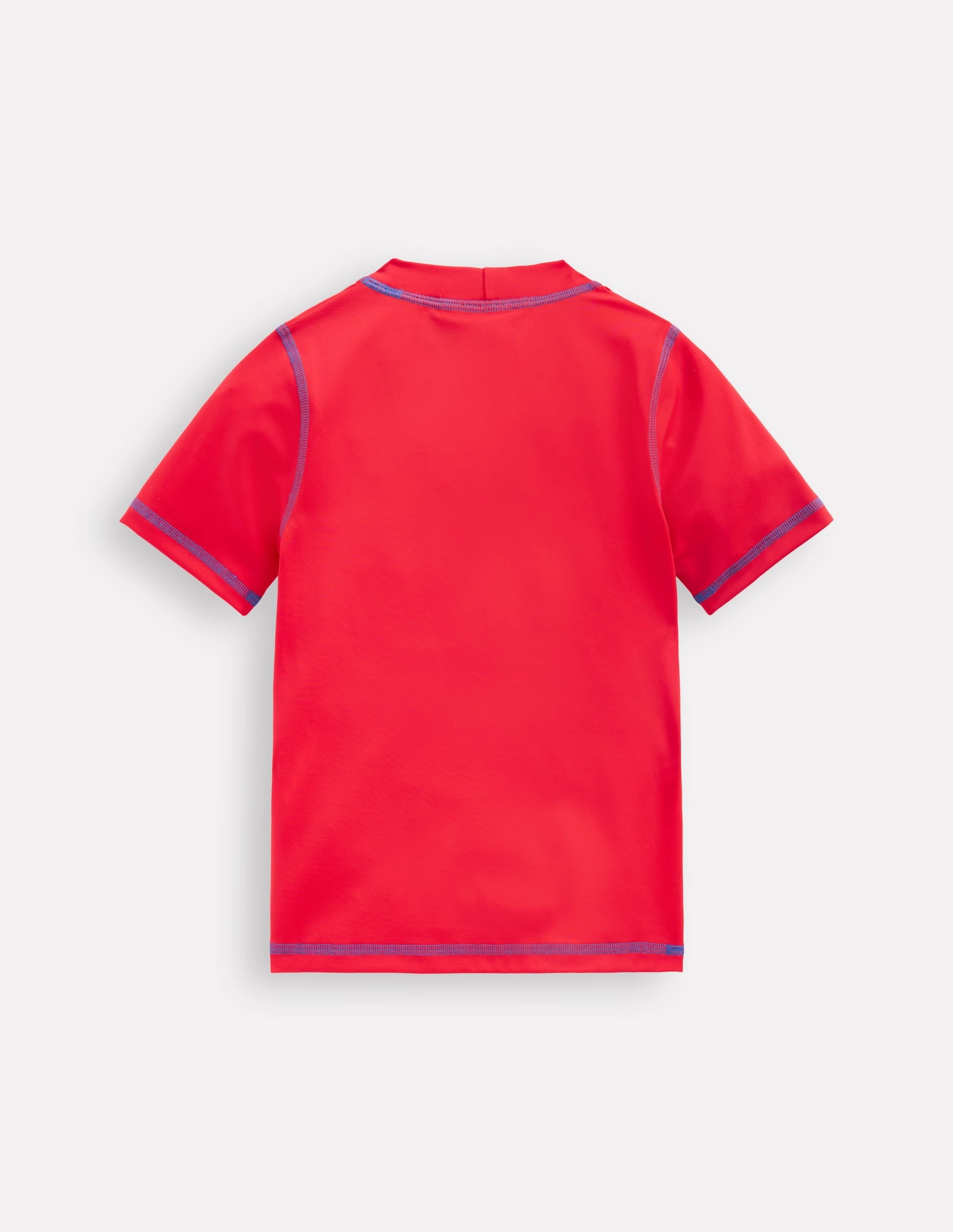 Short Sleeve Rash Vest-Poppy Red