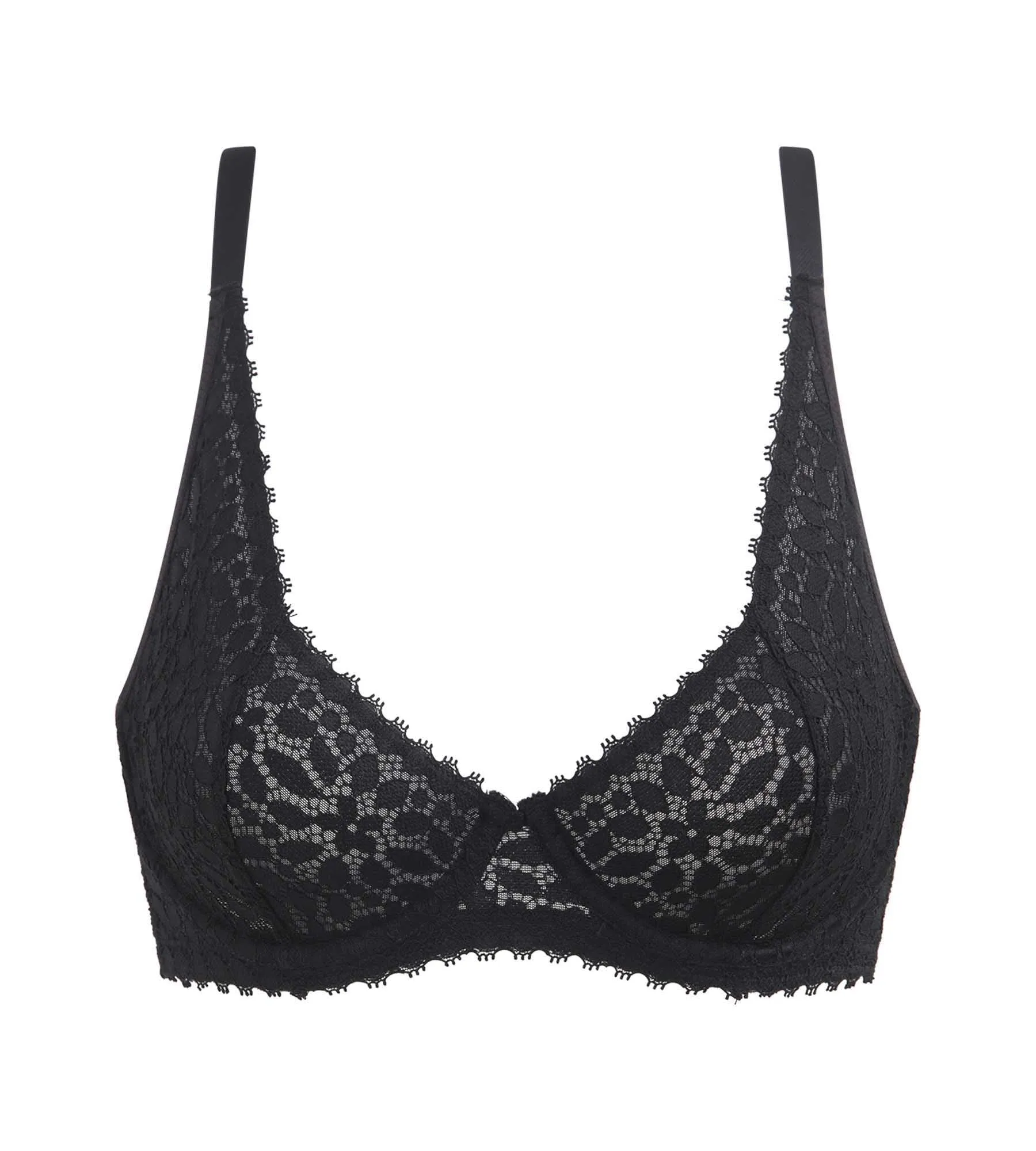 Underwire floral lace bra in Black Daily Dentelle