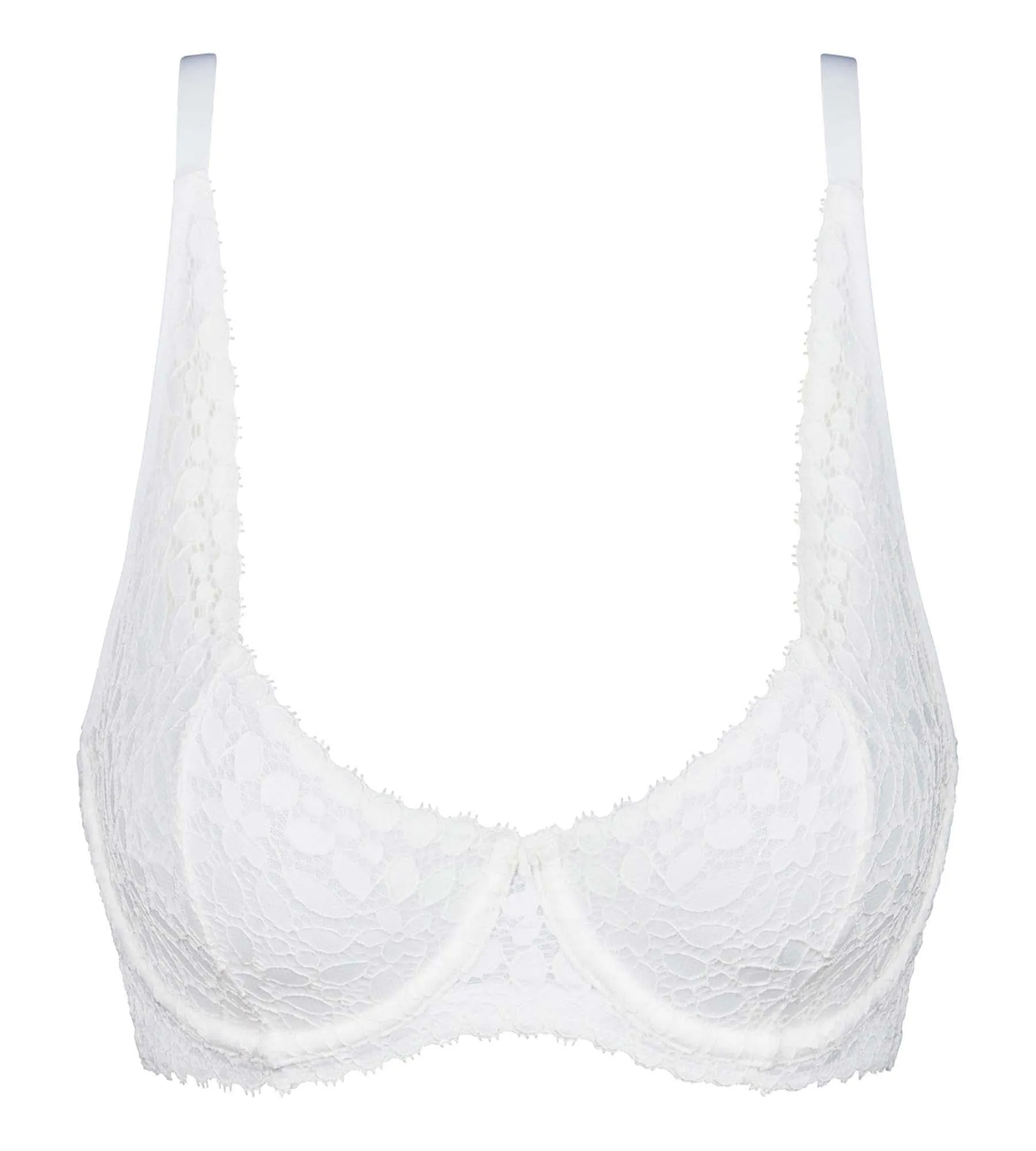 Underwire floral lace bra in white Daily Dentelle