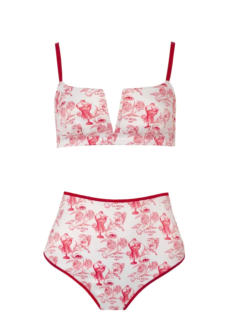 Valentine Satin Lingerie Set