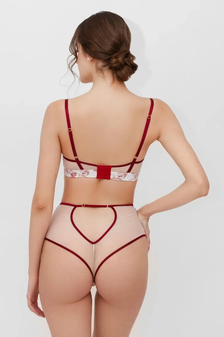 Valentine Satin Lingerie Set