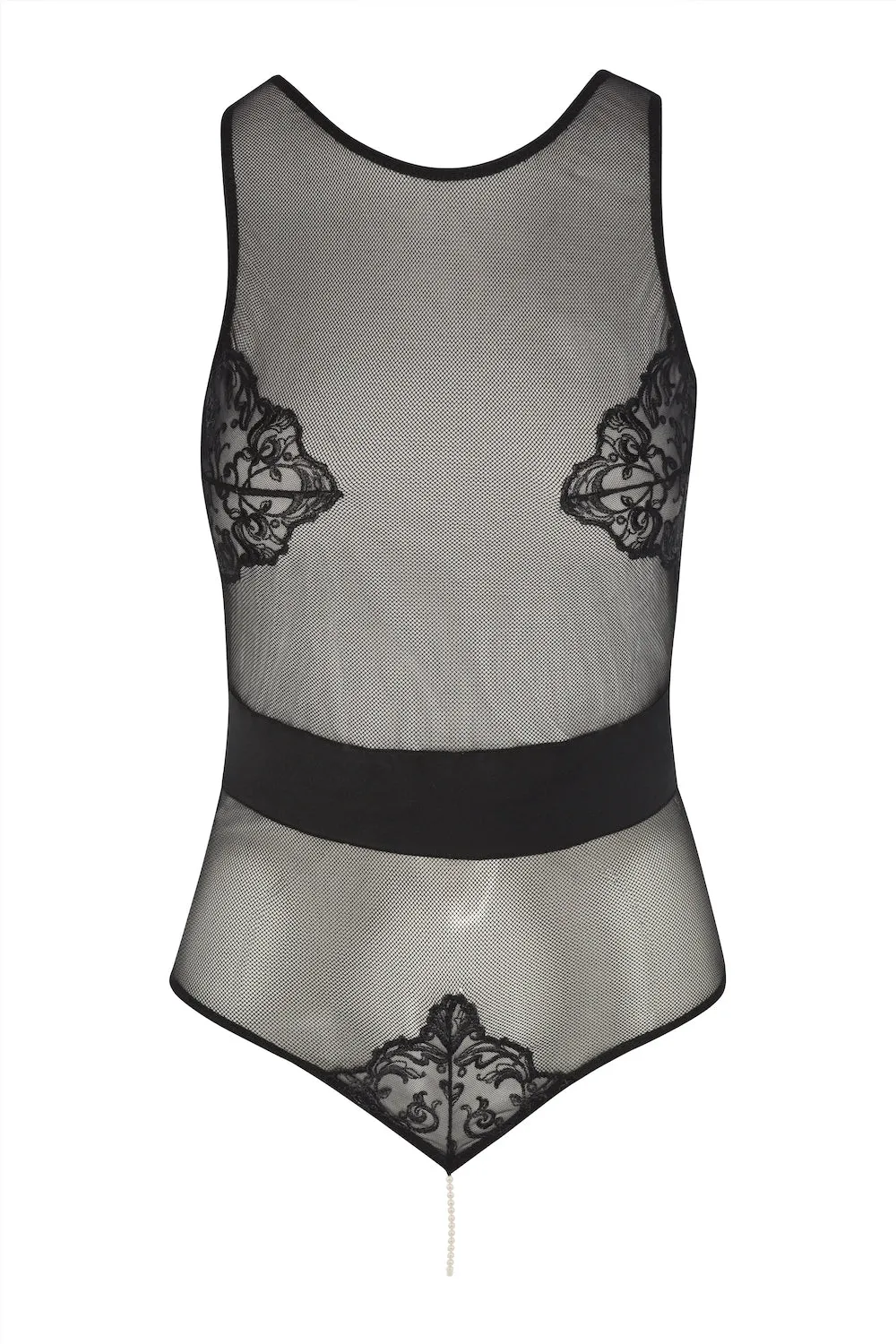 Vienna Sheer Pearl Bodysuit