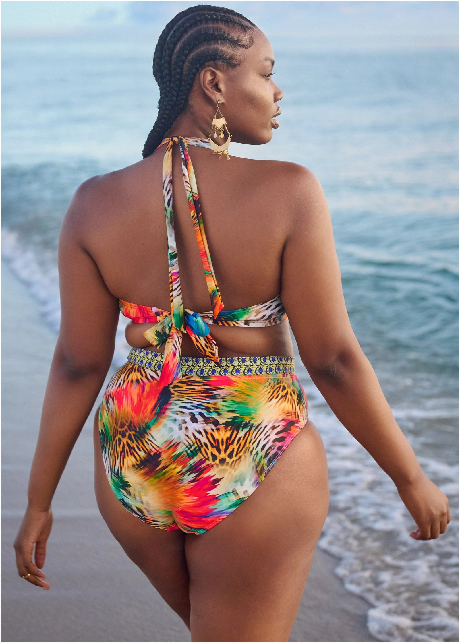 Volley High-Waist Bottom - Island Delight