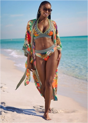 Volley High-Waist Bottom - Island Delight