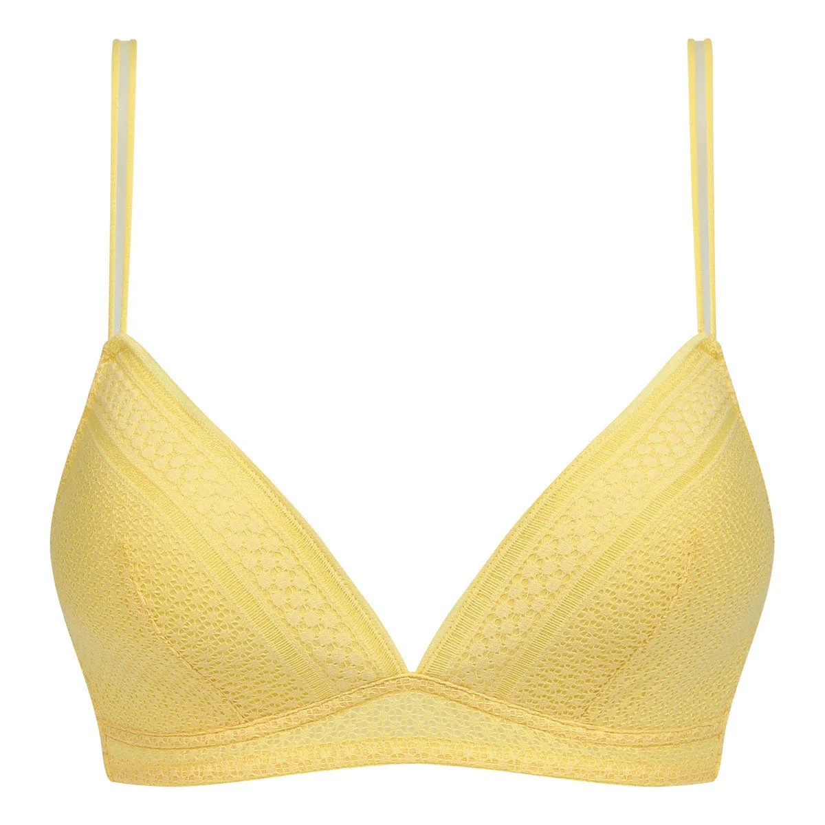 Yellow Chic Summer lace underwired triangle bra