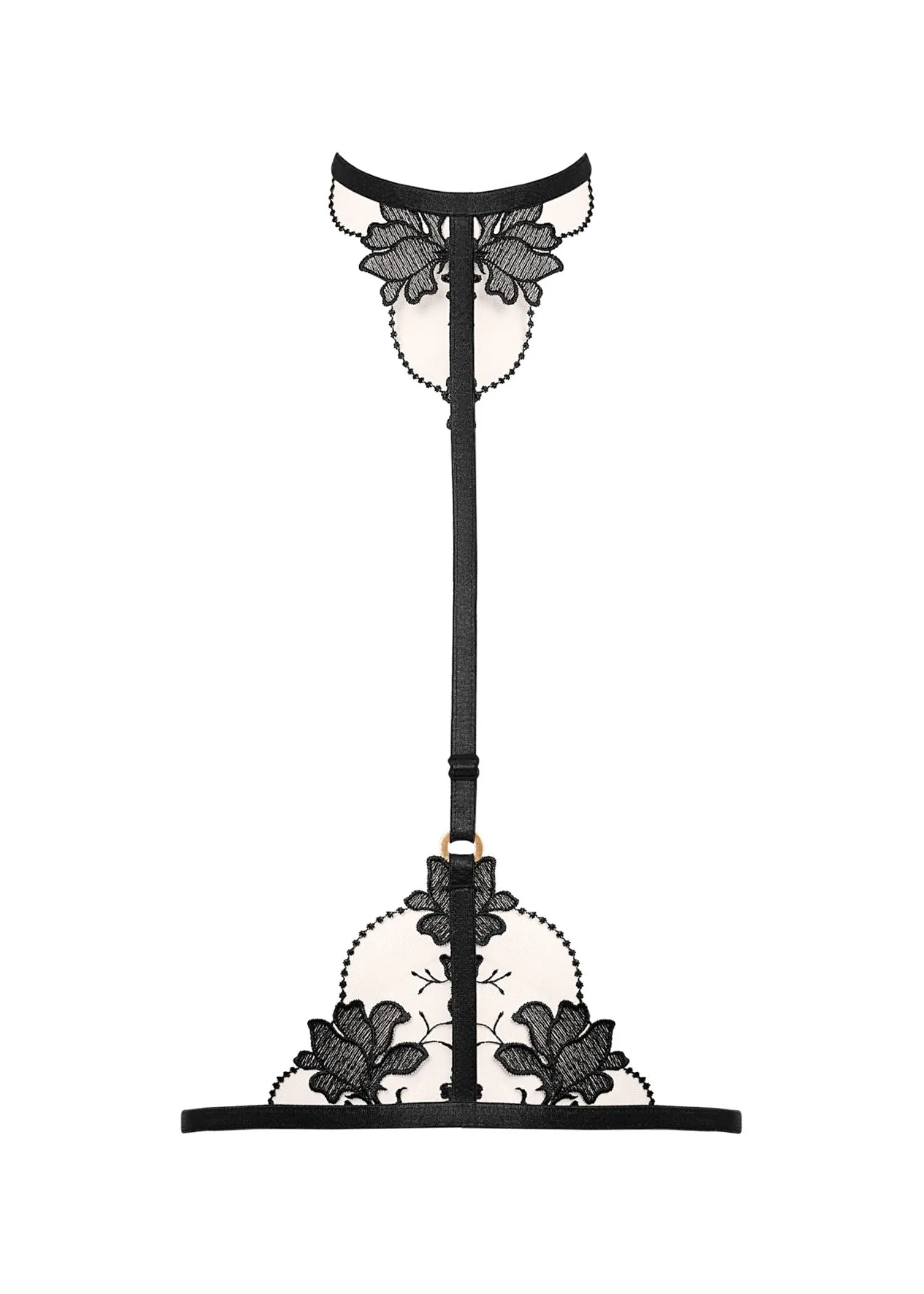 Yvette Harness (Black/Sheer)